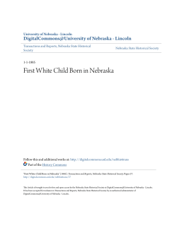 First White Child Born in Nebraska