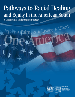 Pathways to Racial Healing and Equity in the American South