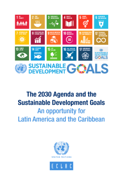 The 2030 Agenda and the Sustainable Development Goals An