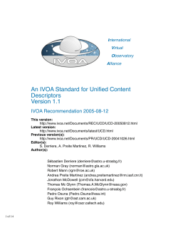 An IVOA Standard for Unified Content Descriptors