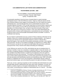 Can administrative law foster good administration?