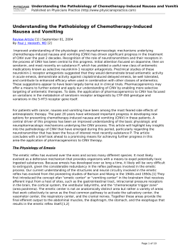 Understanding the Pathobiology of Chemotherapy