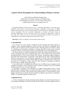 Logical Activity Recognition for Understanding of Human