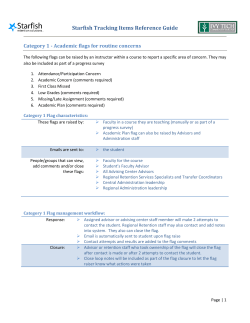 Starfish Tracking Items Reference Guide
