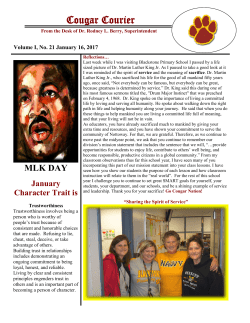 Cougar Courier.1.16.17 - Nottoway County Public Schools