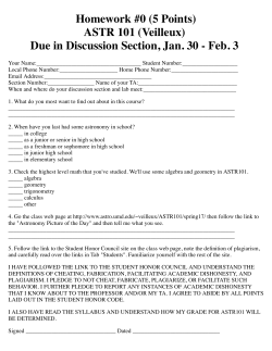 Course Syllabus with Cover Page