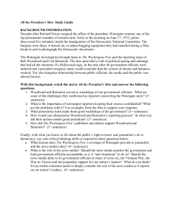 All the President`s Men Study Guide