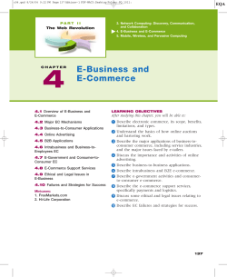 E-Business and E-Commerce