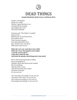 dead things - Joseph Habedank