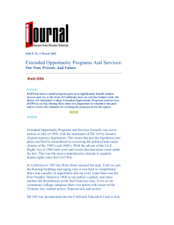 EOPS: Our Past, Present, and Future