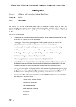 Briefing Note