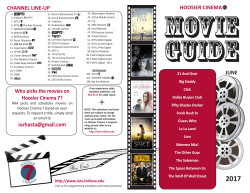 this month`s Movie Guide