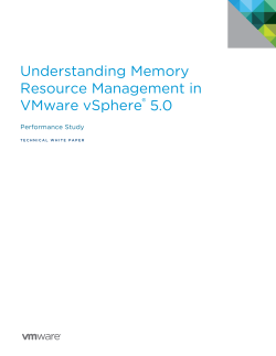 Understanding Memory Resource Management in VMware vSphere