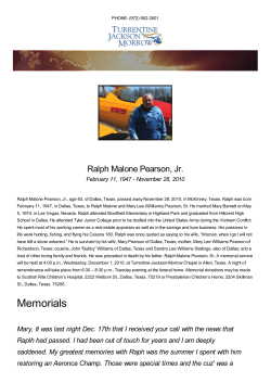 TJM Funeral - Obituaries - Ralph Malone