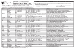 DRIVERS LICENSE CENTER LOCATION FLYER