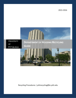 department of housing recycling guide - Panther Central