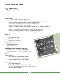 Symbols, Sayings, and Slogans