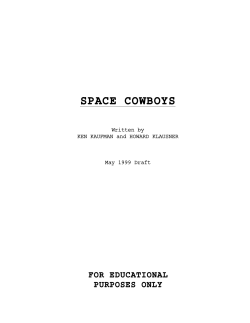 Space Cowboys - Daily Script