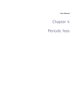 Chapter 4 Periodic fees