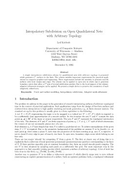 Interpolatory Subdivision on Open Quadrilateral Nets with Arbitrary