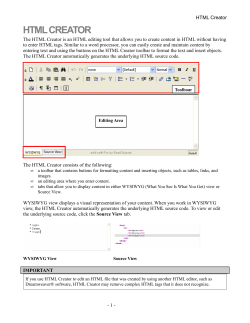 HTML Creator - Sites at MacEwan