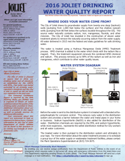 2015 joliet drinking water quality report