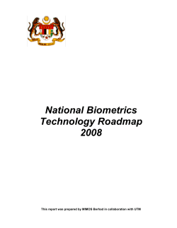 National Biometrics Technology Roadmap 2008