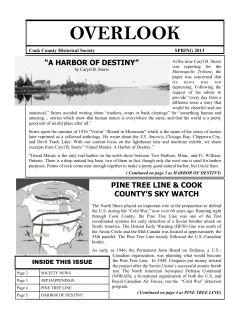 View the Overlook from the Spring of 2013