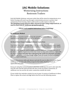 JAG Winterizing, Restroom Trailers