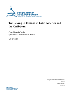 Trafficking in Persons in Latin America and the Caribbean