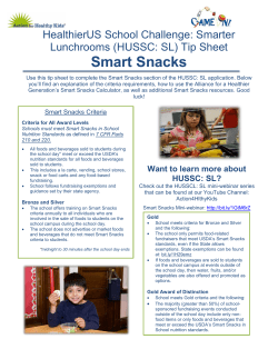 Smart Snacks