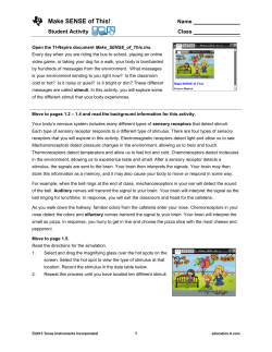 Summary of lesson - TI Education