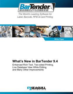 What`s New in BarTender 9.4