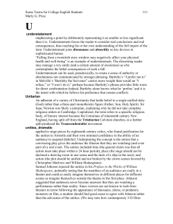 Some Terms for College English Students 111 Marty G. Price