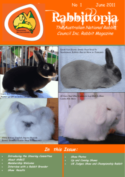 File - AUSTRALIAN NATIONAL RABBIT COUNCIL INC