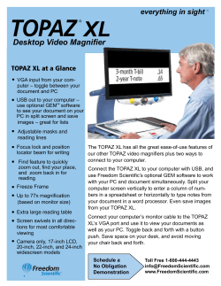 Desktop Video Magnifier