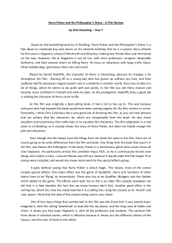 Harry Potter and the Philosopher`s Stone - A