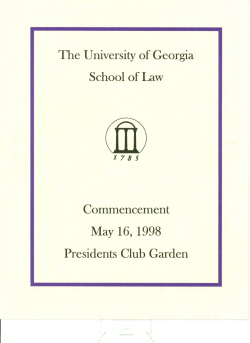 May 16, 1998 - Digital Commons @ Georgia Law