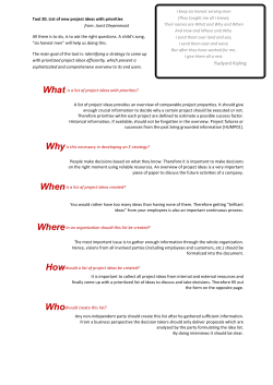 20. new project ideas