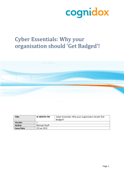 Cyber Essentials: Why your organisation should `Get