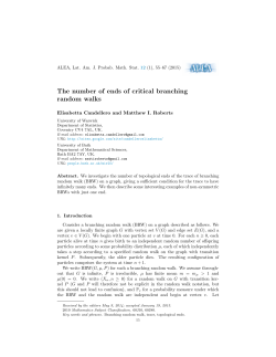 The number of ends of critical branching random walks