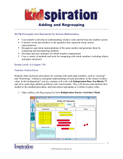 Adding and Regrouping