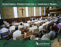 Intentional Presbyterates I - Assembly Model