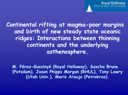 Continental rifting at magma-poor margins and birth of new steady