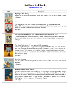 Kathleen Krull Books - Moorestown Friends School