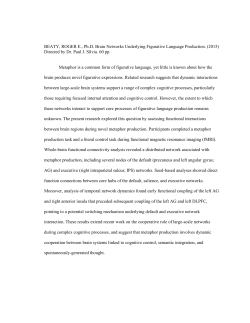 Brain networks underlying figurative language production