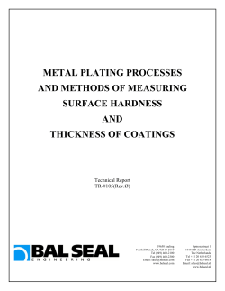 METAL PLATING PROCESSES AND METHODS OF MEASURING