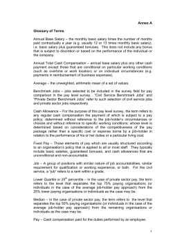 Annex A Glossary of Terms Annual Base Salary