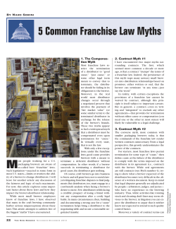 5 Common Franchise Law Myths