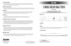 3 HOLE BEAN BAG TOSS